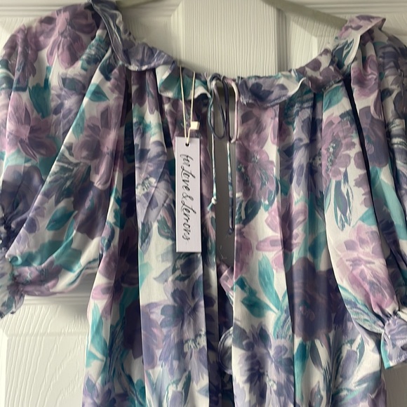 Shelly Mini Dress in Purple: For Love & Lemons - Picture 7 of 7